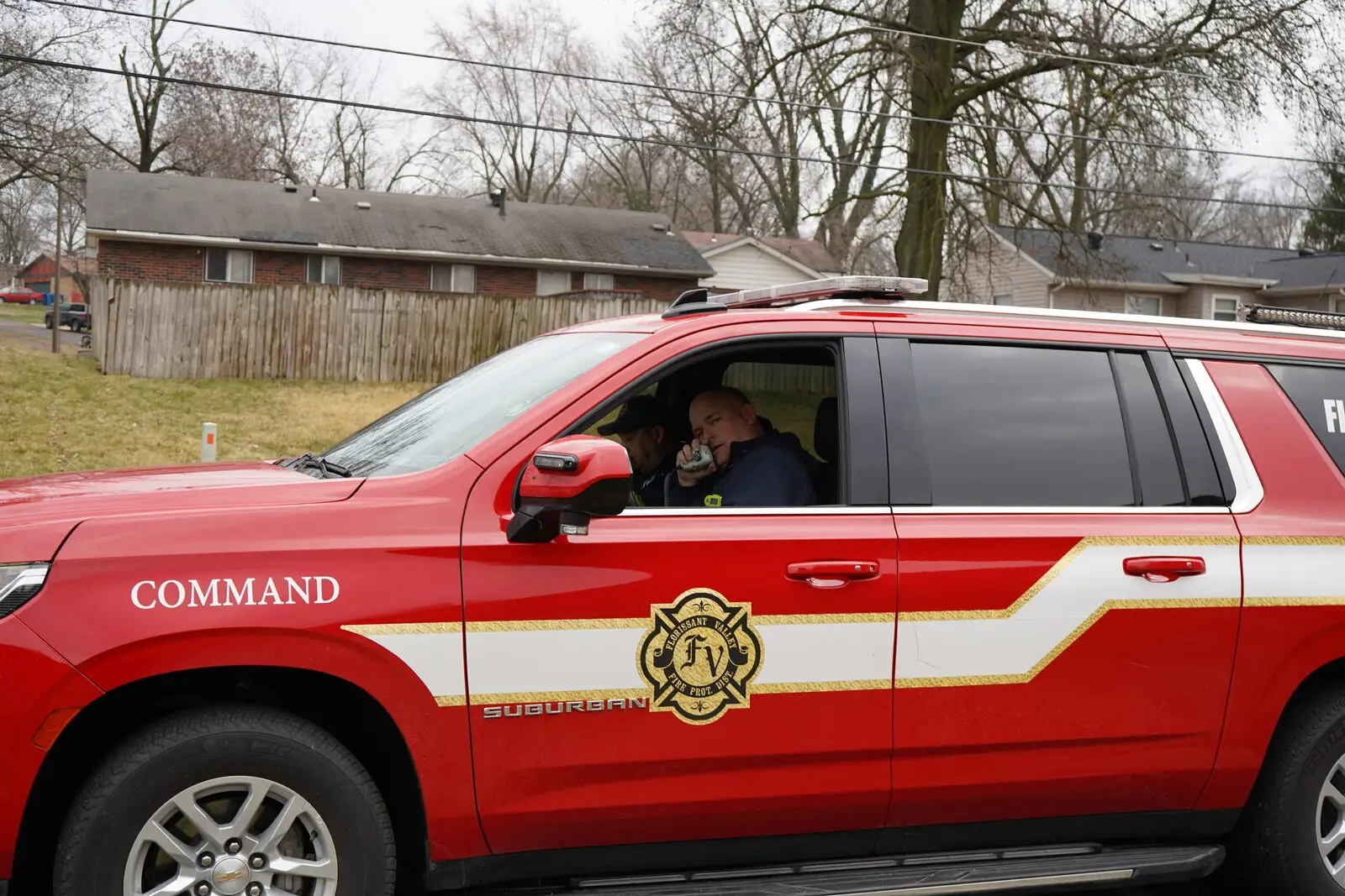 Battalion Chief command Suburban 4002 at a scene