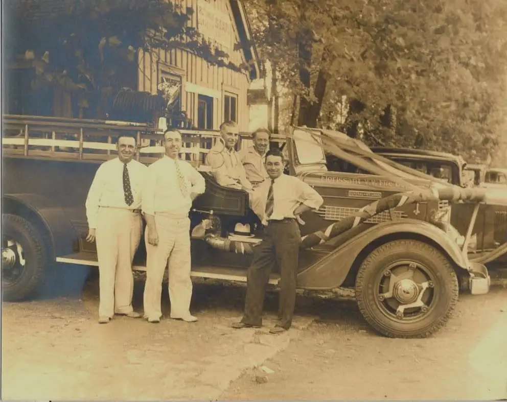 An antique Florissant Valley fire truck